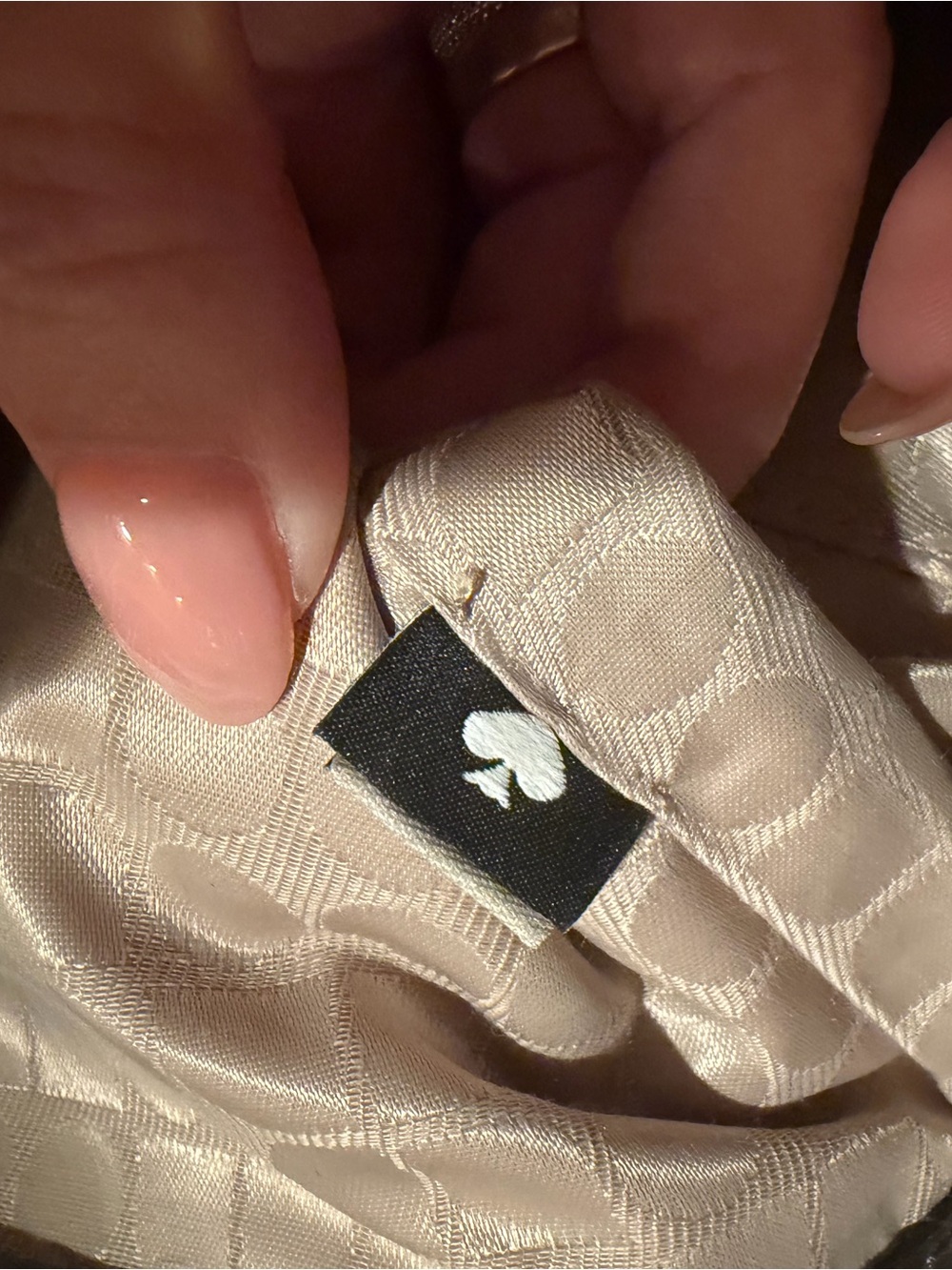 kate spade Black Wool Sparkle Tote with Metallic Leather Handles- Preloved! - Picture 11 of 14
